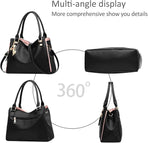 Large Tote Bag Hobo Shoulder Bag for Women MGF Black Fashion Handbag