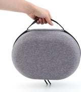 Carrying Case for Meta Quest 3 Headset, Shockproof, Portable Storage Case, Repo Resistant, Hard Case with Divider and Mesh Pocket Parent - Close-Up Angle
