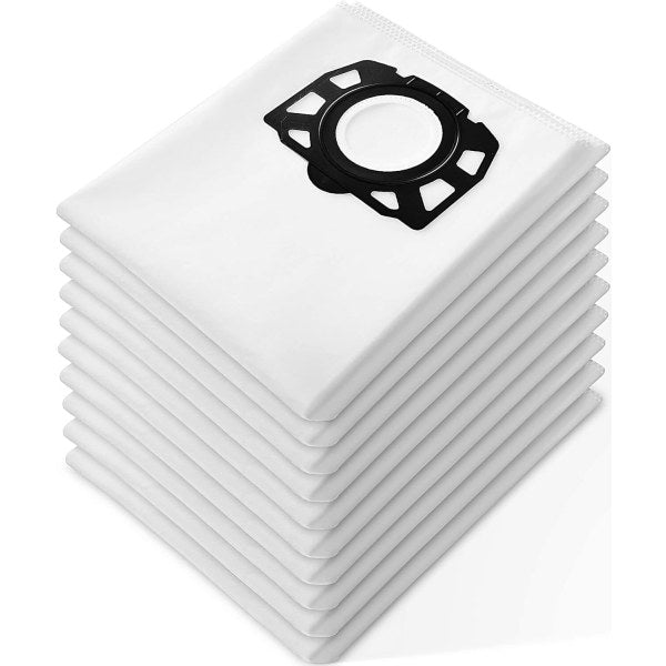 10 vacuum cleaner bags for Kärcher vacuum cleaners, compatible with wd4 wd5 wd6 mv4 mv5 mv6