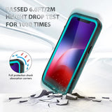 IP68 Waterproof Case for iPhone 15 14 13 12 11 Pro Max XS Max XR 7 8 Red Pepper Transparent Protection Diving Underwater Swimming Outdoor Sports Black Black i-Phone 15 Pro Max - Top-Down View