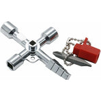 Universal Electrical Cabinet Key Triangle Key Square Key For Train Electrical Cabinet Elevator Multifunctional Hand Tool