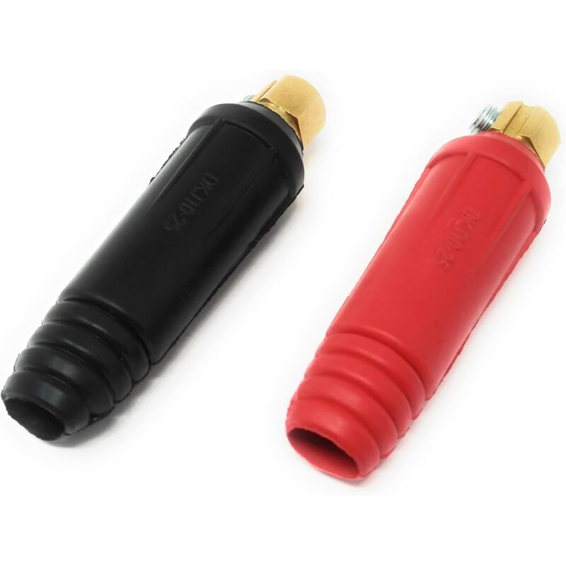 4 pcs Solder Cable Panel Connector Plug Kit 200Amp Quick Connect Socket (Dkj10-25 & Dkz10-25)