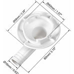 Air Conditioning Drain Hose Connector Elbow Fitting End Cap Condensate Drain Air Conditioner For Mini-Split Units And