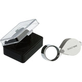 Jeweler Loupe - Magnifying Glass Loupe 30 X 21 Mm Jewelry Antiques Eyepiece Lens - 30X Pocket Loupe - Foldable Glass - - Front View
