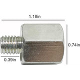 M10 M14 Adapter Angle Grinder Polisher Thread Drill Bit Interface Converter Connector Power Tools Accessories - Front View