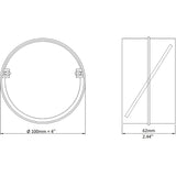 Ø 100Mm Connection With Non-Return Valve ROund Ventilation Pipe Ø 100Mm