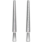 Ring Sizer 41-76 Finger Size Gauge Ring Sizer Tool With 3 Measuring Scales (Eu, Us, Uk)