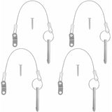 4 pcs Quick Release Pins, 6.3Mm Top Pin Diameter, 51Mm Total Length, 40Mm Effective Length With 316 Stainless Steel