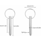 4 pcs Quick Release Pins, 6.3Mm Top Pin Diameter, 51Mm Total Length, 40Mm Effective Length With 316 Stainless Steel - Front View