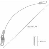 4 pcs Quick Release Pins, 6.3Mm Top Pin Diameter, 51Mm Total Length, 40Mm Effective Length With 316 Stainless Steel - Side View