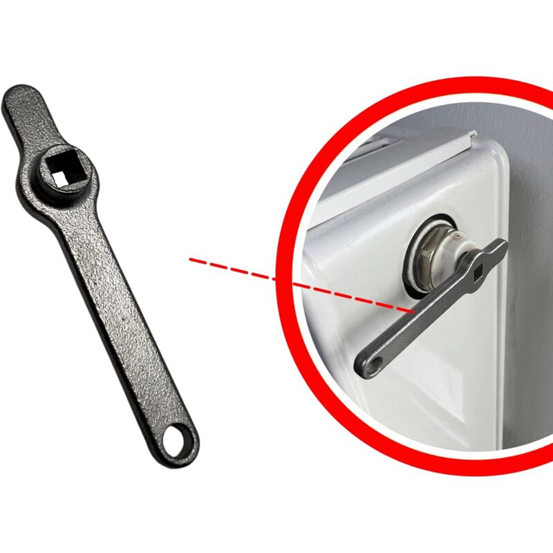 Bleeder Wrench Heater Key Square Key Radiator Bleeder Handle Radiator Vent Absolute New Premium Stainless Steel