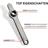 Bleeder Wrench Heater Key Square Key Radiator Bleeder Handle Radiator Vent Absolute New Premium Stainless Steel - Top-Down View