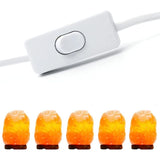 Salt Lamp Cable With Switch - E14-1.8M - Salt Lamp Socket, White - Front View