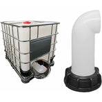2 pcs Water Tank Nozzle Valve, Water Tank Valve, Ibc Water Tank Adapter 60Mm, For Dead Ibc Tank (White)
