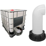 2 pcs Water Tank Nozzle Valve, Water Tank Valve, Ibc Water Tank Adapter 60Mm, For Dead Ibc Tank (White)