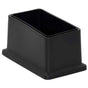 8 Pack Rectangular Pvc Chair Leg Caps Non-Marking Floor Protector 25 X 50Mm (1" X 2")