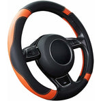 Car Steering Wheel Cover Microfiber Leather Steering Wheel Covers Universal 37-38Cm / 15" Non-Slip Breathable Durable