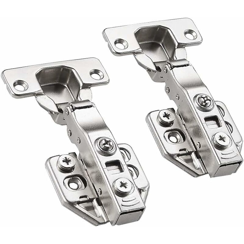 Soft Close Cabinet Hinges 35Mm Cupboard Door Hinge 110 Degree Full Overlay Furniture Hinge With Installation Screws, 1