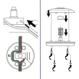 Foot Switch For Light Fixture - Black