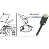 10 pcs Set Connection Boxes, Gu10 Socket For LED And Recessed Halogen Spotlight - Front View