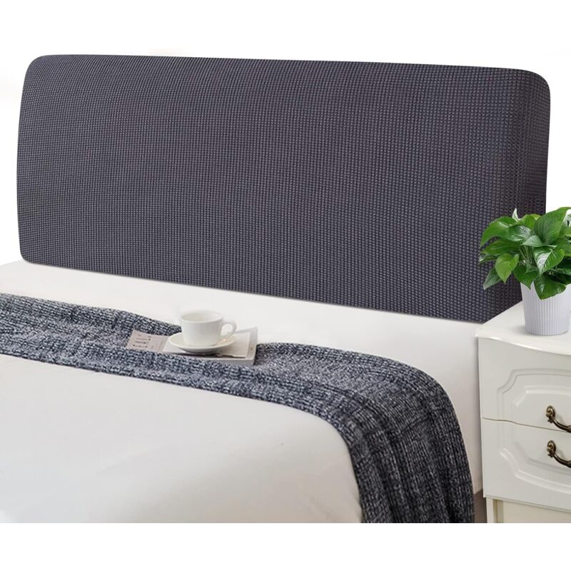 Stretch Headboard Covers Washable Padded Headboard Cover Dustproof Jacquard Protective Cover For Single Double King