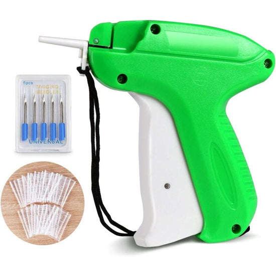 Labeling Machine Price Tag Gun Clothing Brand Labels With 1000 Paddle Threads (White, 5Cm) + 5 Spare Needles For