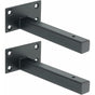 Industrial Shelf Bracket Stainless Steel Wall Mounted Shelf Support Metal Bracket For Floating Board Concealed Bracket