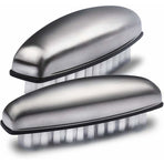 2X Stainless Steel Hand Nail Brush, Nail Brushes Hard Bristles Nail Cleaning Brush For Cleaning Hands, Nails, Feet
