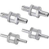 4 pcs Set Non-Return Valves 6/8/10/12Mm, Aluminum Alloy Fuel Valve With Arrow For Petrol Diesel Car Boat Motorcycle
