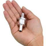 4 pcs Set Non-Return Valves 6/8/10/12Mm, Aluminum Alloy Fuel Valve With Arrow For Petrol Diesel Car Boat Motorcycle - Side View
