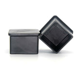 Square Rubber Caps - 30Mm - For Chairs, Tables, Furniture Legs - Front View