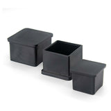 Square Rubber Caps - 30Mm - For Chairs, Tables, Furniture Legs - Side View