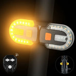 Bike Tail Light With Turn Signals - Split Wireless Remote Control For Cycling Rechargeable 5 Modes Safety Warning