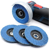 5 pcs 76 X 10Mm Flap Discs - Grit 60 80 120 For 10.8 10 8 12V 12 76 - Accessories For Stainless Steel Wood Grinders And