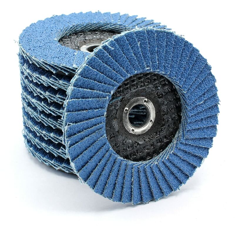 5 pcs 76 X 10Mm Flap Discs - Grit 60 80 120 For 10.8 10 8 12V 12 76 - Accessories For Stainless Steel Wood Grinders And