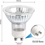 Halogen Bulb Gu10 35W 230V, 380Lm Warm White 2700K, Dimmable Halogen Spot Bulb, For Cabinet Light, Display Lights, Pack