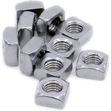Square Nut M8 (8Mm) (Chamfered) – Stainless Steel (A2) (Pack Of 20) - Front View