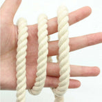 100% Cotton Twisted Soft Cord For Macrame, Knitting, Wall Hangings, Crafts - 10M X 10Mm