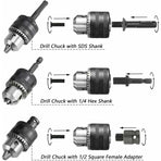 1.5-13Mm Drill Chuck 1/2-20 Unf With Sds Plus Adapter And Wrench Drill Chuck Quick Change Chuck With Key For Drilling