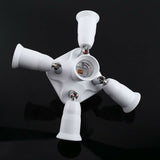 5 In 1 E27 Socket Splitter Adapter Socket Splitter Adapter Socket Converter Holder For E27 LED Bulbs - Top-Down View