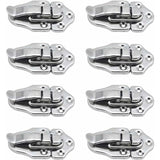 8 Toggle Clasp Latches Toggle Lock Lever Clasp For Jewelry Box Gift Boxes Toolbox Suitcase And Chest - Silver