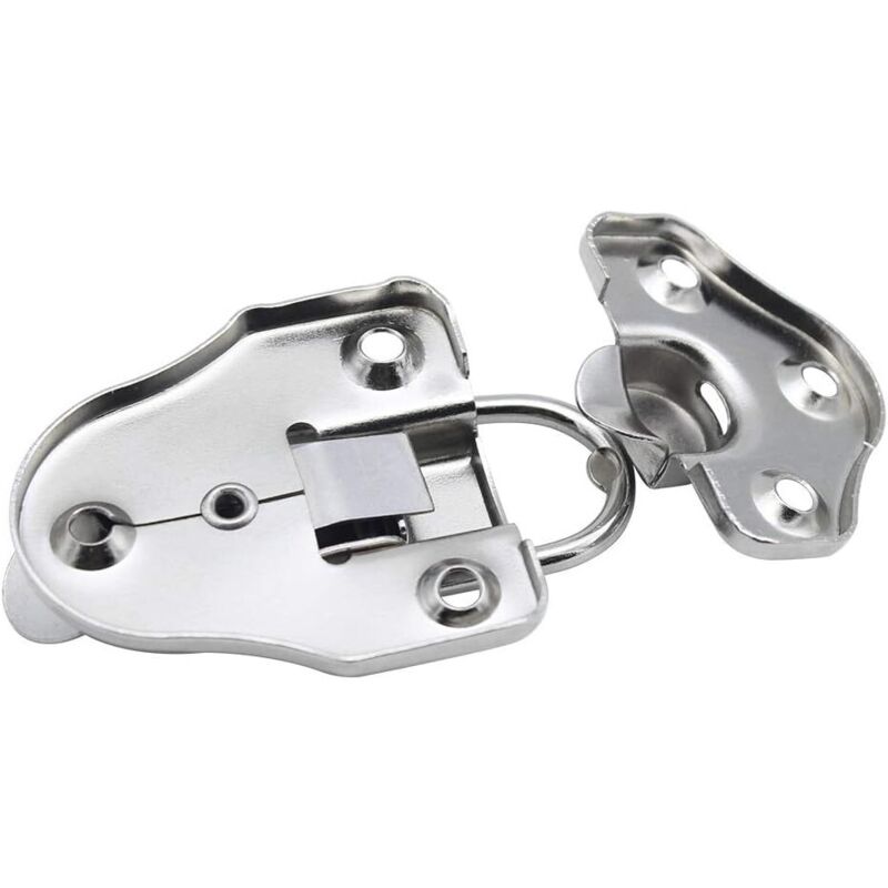 8 Toggle Clasp Latches Toggle Lock Lever Clasp For Jewelry Box Gift Boxes Toolbox Suitcase And Chest - Silver