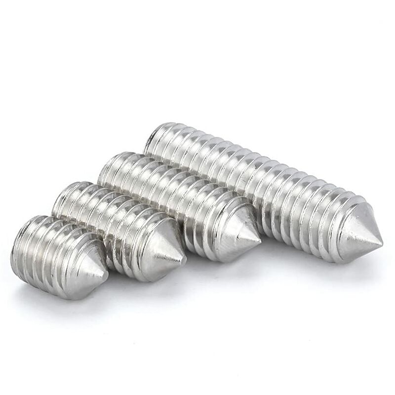 M6 Conical Grub Screws Stainless Steel Hexagon Grub Screws Allen Fasteners Point Screws M6×20Mm,20 pcs