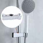 Shower Head Holder For Slide Bar, Universal 22-25Mm Rail Head Bracket Holder For Slide Bar Slider Clamp Bathroom