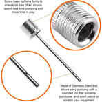 Ball Pump Inflation Needle (3 Pack) - Stainless Steel Air Pump Needles - Ideal For Inflating All Sports Balls