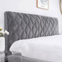 Headboard Cover, Protector Slipcover With Stretch Side, Washable Dustproof Cover (Color : DArk Gray, Size : 160Cm)