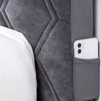 Headboard Cover, Protector Slipcover With Stretch Side, Washable Dustproof Cover (Color : DArk Gray, Size : 160Cm)
