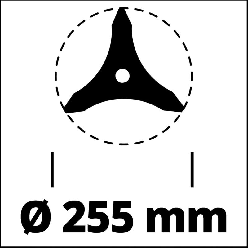 Brushcutter 225 Brushcutter Blade (Compatible With Brushcutters, Diameter 255 Mm)