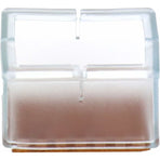 12 pcs Rectangle Silicone Chair Leg Protectors For Chair/Table/Sofa Legs Width 24-30Mm X Length 39-47Mm