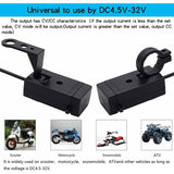 Motorcycle Charger 2 Usb Ports Socket Adapter Quick Charge 3.0 12-24V Usb Mobile Phone Power Charger With Switch For - Side View